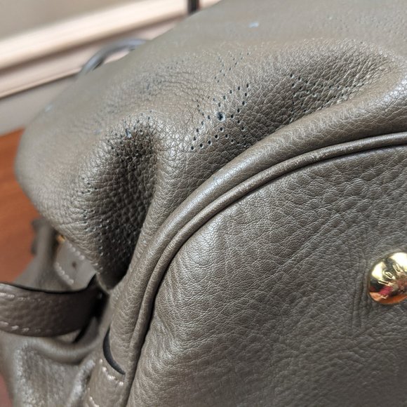 Auth Louis Vuitton taupe Mahina Leather - Picture 6 of 12